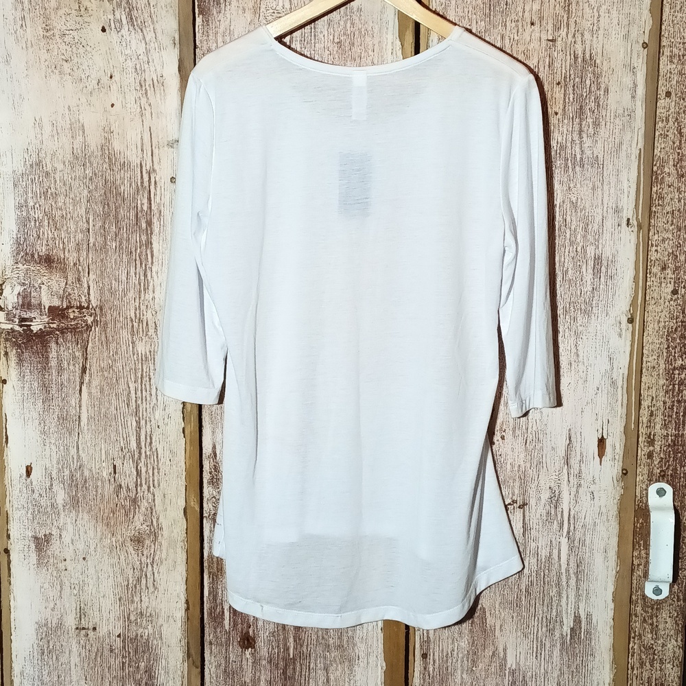 NEW Mac & Belle Valantine Artsy painted look heart tree w/ bicycle scoop neck M - Picture 9 of 13